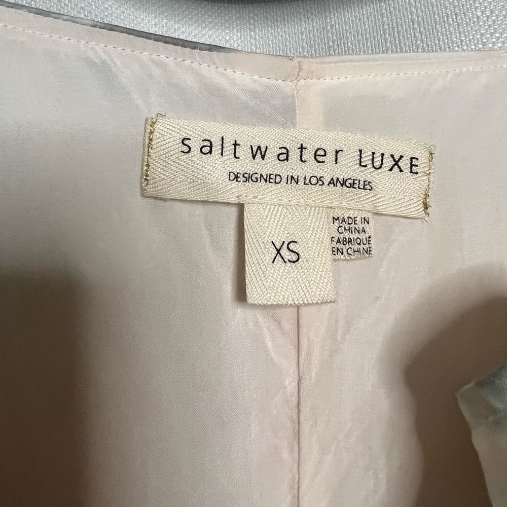 Saltwater Luxe Sharice Watercolor Satin Midi Dress XS - Picture 4 of 9